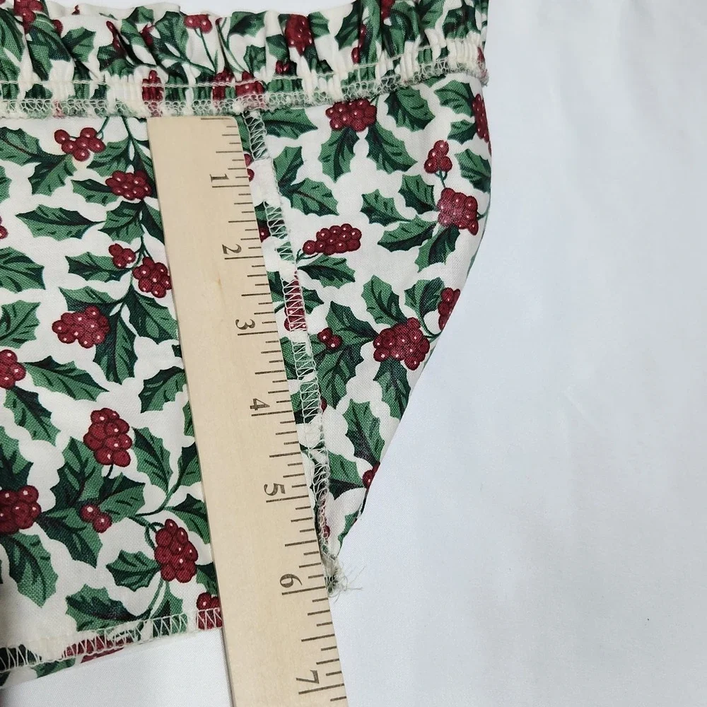 Longaberger American Holly Liner LOT of 2 Christmas‎ Holiday